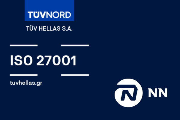 Η NN Hellas πιστοποιείται για το σύστημα της για  τη διαχείριση ασφάλειας των πληροφοριών, από την TÜV HELLAS (TÜV NORD)